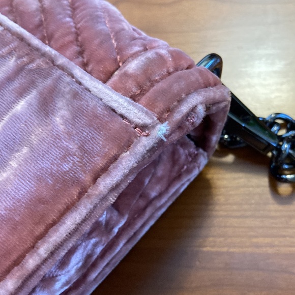 Rebecca Minkoff ‘Small Love’ Pink Velvet Crossbody Bag Dusty Rose - Picture 16 of 16